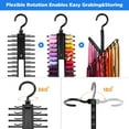 thumbnail image 2 of EIMELI Tie and Belt Hanger, Storage Rack Adjustable Cross X Tie Rack Belt Scarves Hook Hanger Holder Organizer with Non-Slip Clips, 2 of 6