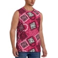 thumbnail image 2 of Balery Geometry Men's Sleeveless Muscle Shirts Workout Tank Top, Moisture Wicking, Odor Protection-XX-Large, 2 of 8