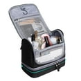 thumbnail image 2 of Trousse de Toilette de Voyage, Grande Capacité de Rangement Imperméable, Design Séparation Sec Humide pour Hygiène, Organisateur Portable avec Compartiments et Crochet Pivotant, 2 of 7