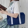 thumbnail image 4 of Japanese College Student Bags School Bag JK Commuter Bag Briefcase Anime Cospaly Costume Shoulder Tote Bags Messenger Handbags Blue, 4 of 6