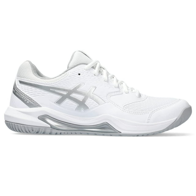 Zapatillas de Tenis ASICS Gel-Dedicate 8 para Mujer Blanco/Plata Pura