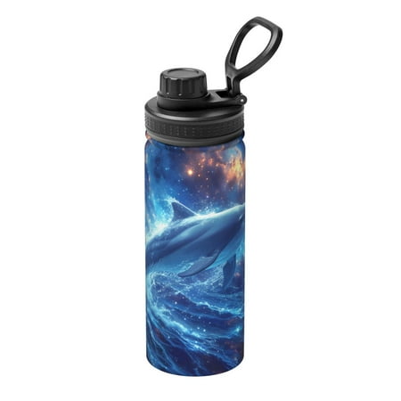 

Gaeub Beautiful Ocean Dolphin Print Stainless Steel Water Bottle 18oz Sports Insulated Kettle for Women Men Suitable as a Gift