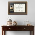 thumbnail image 2 of ArtToFrames 11x14 inch Diploma Frame with  Tassel Opening - Framed in Medium Tri-colored Frame with Black and Gold Mats, Comes with Regular Plexi Glass and Sawtooth Hanger (D-T-4446-11x14), 2 of 4