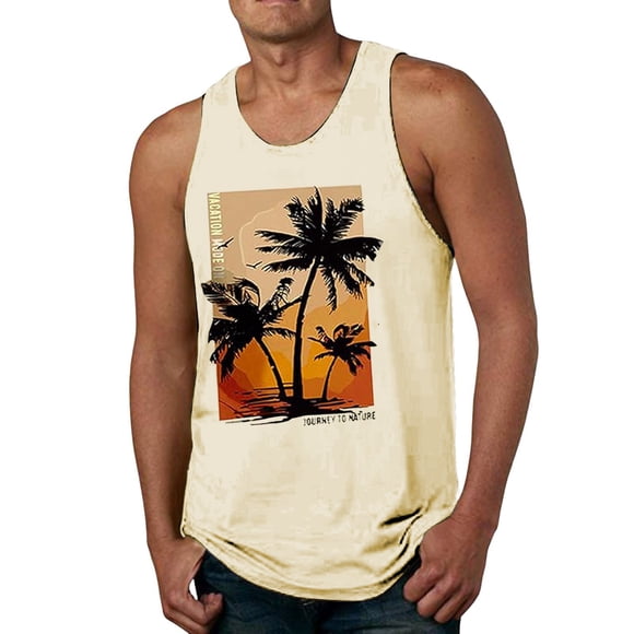 Men's 3D Digital Print Features Streetwear Tee for Everyday Casual Comfort with Beach Vibe