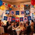 thumbnail image 4 of Americana Decor 250Th Anniversary Flag, Red Blue Star Pennant Banners, 4Th of July Outdoor Garden Party Decorations 1 Pc, 4 of 7