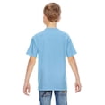 thumbnail image 2 of Hanes Nano-T Kids` T-Shirt, M, Light Blue, 2 of 3