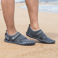 thumbnail image 6 of Water Shoes for Men Quick Dry Wide Toe Aqua Shoes Adjustable Barefoot Sock for Swim Beach River Pool Surf Dark Grey, Size 10.5, 6 of 6