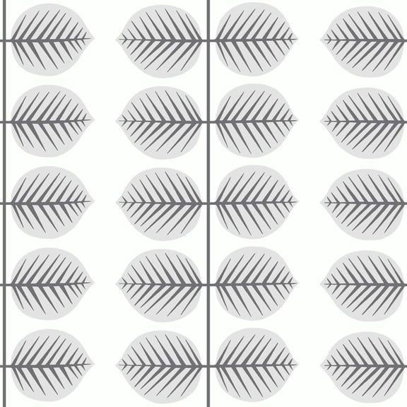 Lucky Day Bersa Light Grey Leaf Stripe Sidewall