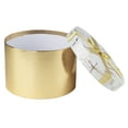 thumbnail image 2 of Round Gift Box Set Gold Color Gift Boxes for Presents in Assorted Sizes Set of 4, 2 of 6