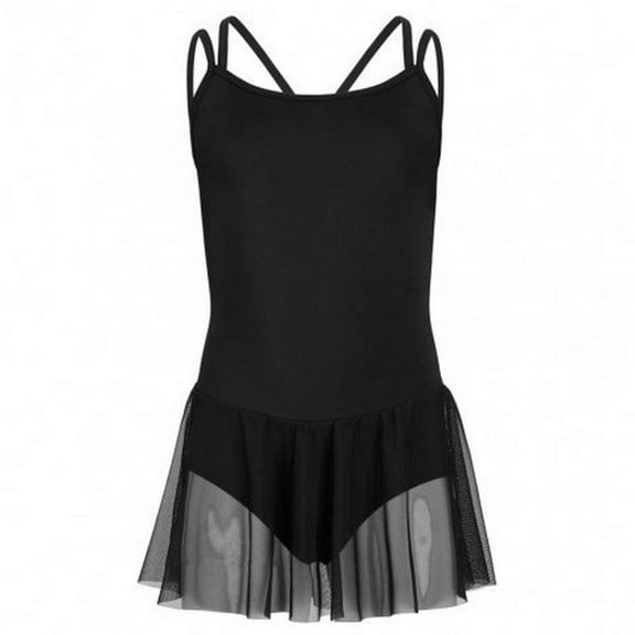 Capezio Girls Carefree Camisole Dress, Black, Toddler Kids Female
