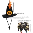 thumbnail image 2 of ZHAOCHENG Disfraz de Halloween para mascotas, disfraz de gato, capa con sombrero, mago, animal pequeño, gatito, cachorro, cosplay, fiesta de Halloween, decoración para mascotas (telaraña), 2 of 5