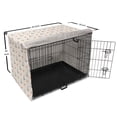 thumbnail image 6 of Anchor Dog Crate Cover, Anchors and Hearts Romantic Beach Holiday Party Gathering Leisure Tour, Easy to Use Pet Kennel Cover Small Dogs Puppies Kittens, 7 Sizes, Vermilion Grey, by Ambesonne, 6 of 6
