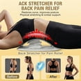 thumbnail image 4 of Adjustable Back Stretcher for Lower Back Pain Relief, Lumbar Spine Stretcher & Back Decompression Device, Multi-Level Back Arch Stretching Board for Sciatica, Scoliosis, Spinal Traction, 4 of 5