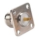 thumbnail image 3 of N type female jack RF coax connector 4-hole panel mount with solder cup, 3 of 5