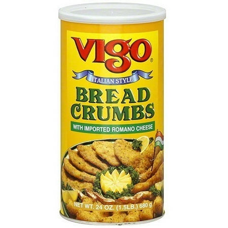 Cheese Bread - Vigo Bread Crumbs With Imported Romano Cheese, 24 oz (Pack of 12)