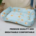 thumbnail image 4 of Cama refrescante para perros, cama de seda fría para dormir en verano para perros pequeños y gatos, camas para mascotas transpirables y lavables con base antideslizante, mantiene fresca a la mascota, 4 of 5