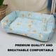 thumbnail image 4 of Cama de enfriamiento para perros Dormir en verano Cama de seda de hielo fresca para perros pequeños y gatos Camas para mascotas lavables y transpirables con fondo antideslizante, mantener fresco para, 4 of 5