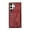 Red, variant on RFID BLOCKING Wallet Case for Samsung Galaxy S25 Ultra with Card Holder, Zipper Pocket Kickstand Function Shockproof Purse Phone Cover with Removable Shoulder Strap & Wrist Strap, Brown