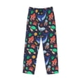 thumbnail image 6 of Uemuo The Underwater World Pattern Men's Wide Leg Palazzo Lounge Pants with Pockets Light Weight Loose Comfy Casual Pajama Pants-, 6 of 9