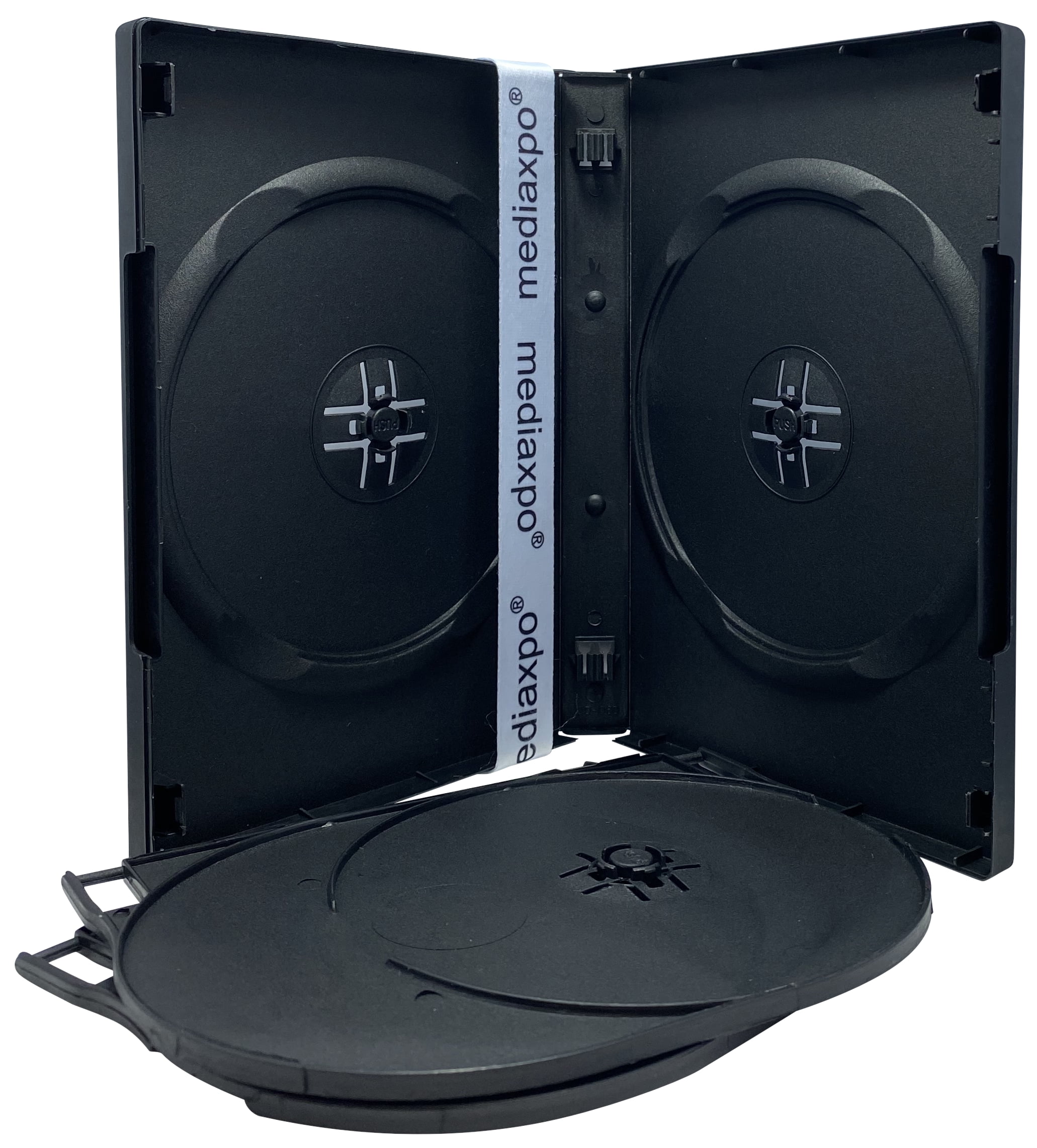COSBOXDVDBLK10 10 CheckOutStore Black DVD Cases Storage Box (Holds 25 Cases)