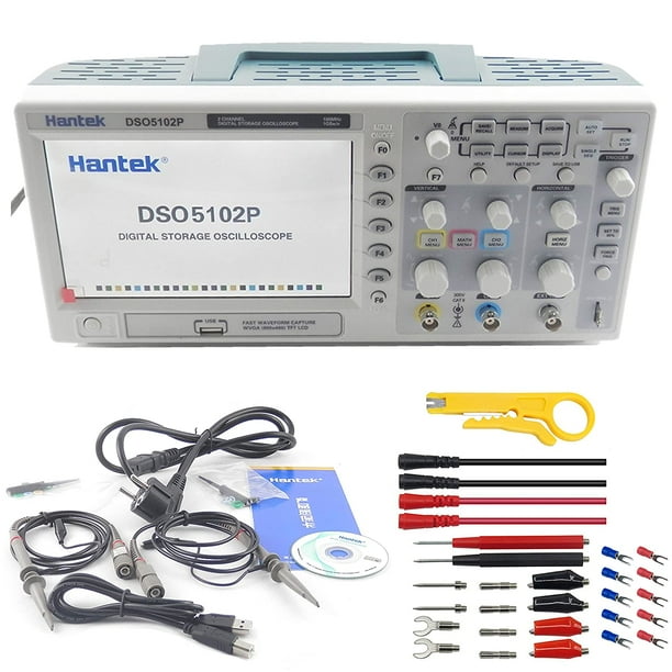 Hantek DSO5102P USB Digital Storage Oscilloscope 2 Channels 100MHz 1GSa/s USB Software for PC