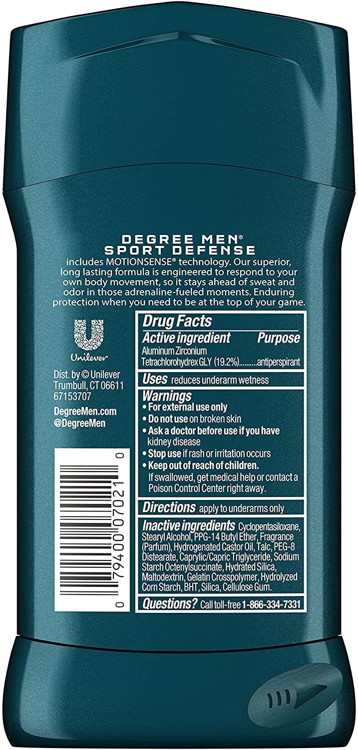 Degree Extreme Advanced Protection Antiperspirant Deodorant Stick, 2.7 oz (Pack of 3)