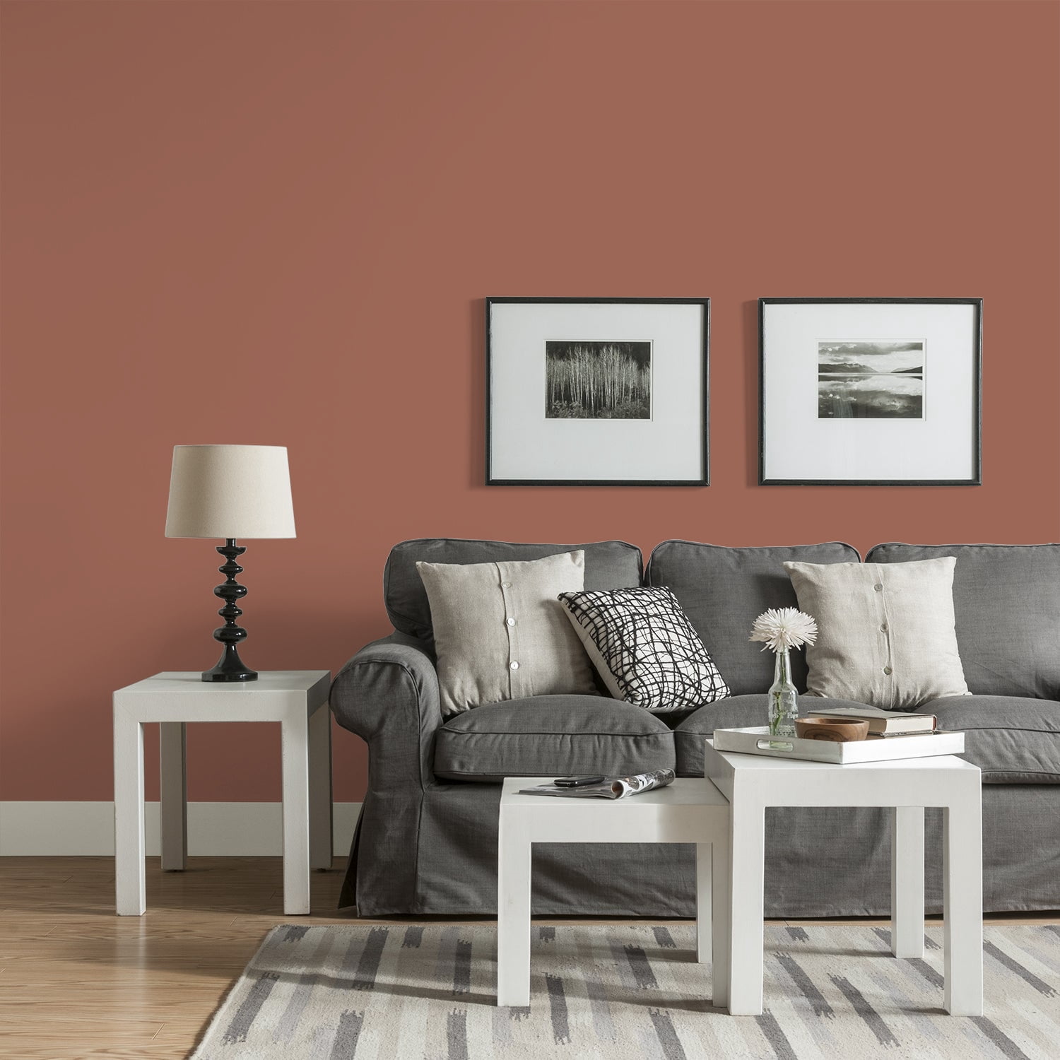 Glidden One Coat Interior Paint and Primer, Apple Brown Betty / Orange, 1-Quart, Eggshell