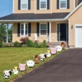 thumbnail image 3 of Big Dot of Happiness Farm Animals - Barnyard Animal Lawn Decorations - Outdoor Baby Shower or Birthday Party Yard Decorations - 10 Piece, 3 of 8