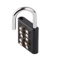 thumbnail image 1 of Candado de seguridad de 10 dígitos con botón pulsador y combinación para exteriores, resistente al agua, para gimnasio, armario, puerta, caja de herramientas, maleta., 1 of 14