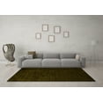 thumbnail image 3 of Ahgly Company Indoor Square Solid Yellow Modern Area Rugs, 6' Square, 3 of 4