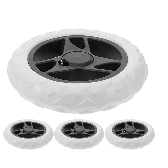 KAKOWELY Roulettes 4 Pcs Accessoires de Roues de Chariot de Courses Robustes Roulettes de Remplacement pour Petits Chariots