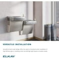 thumbnail image 6 of Elkay Wall Mount Bi Level Versatile 8 GPH Indoor Water Cooler Fountain, Gray, 6 of 6