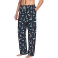 thumbnail image 6 of Gukieu Sailboat And Seagull Print Men's Home Trousers, Elastic Drawstring Home Pajamas Clothing Suitable for Adult Men-X-Large, 6 of 6