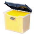 thumbnail image 4 of Office Depot Large Mobile File Box, Letter Size, 11 5/8in.H x 13 3/6in.W x 10in.D, Clear/Blue, 110988, 4 of 9