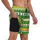 thumbnail image 2 of Balery St. Patrick's day in green colors Bañador para hombre, shorts de playa de secado rápido con entrepierna y forro de compresión-XX-Large, 2 of 6