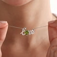 thumbnail image 3 of Beautlace Heart Love Necklace,925 Sterling Silver Enchanting Love Birthstone Heart Pendant Necklace Jewelry Birthday Christmas Mother's Day Gifts for Women Mom, 3 of 9