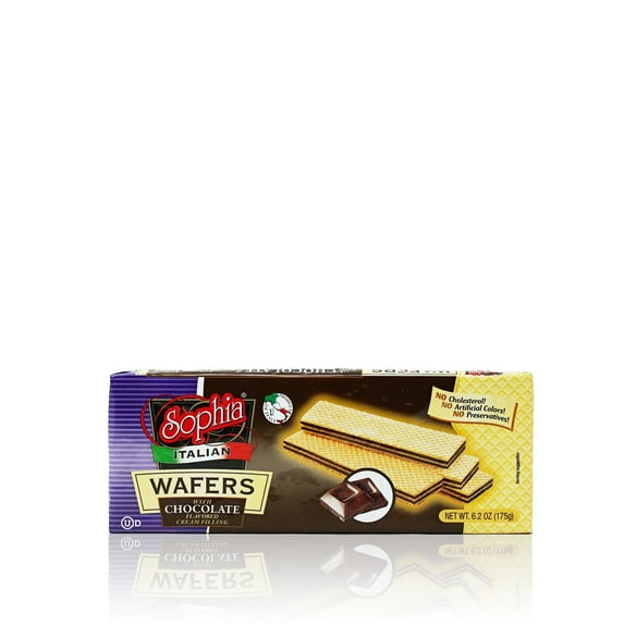 Sophia Wafers - Italian Wafer Fingers, Chocolate 6.2oz (12-pack)