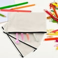 thumbnail image 4 of Canvas Zipper Pouch 10 PCS Makeup Bags with Zipper 4.5 x 8 INCH Blank Cotton Pencil Bag for Crafting, 4 of 7