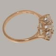 thumbnail image 4 of LBG British Made 10k Rose Gold Womens Ring Natural Opal & Cultured Pearl Statement Ring - 33 size options - Size 7.5, 4 of 6
