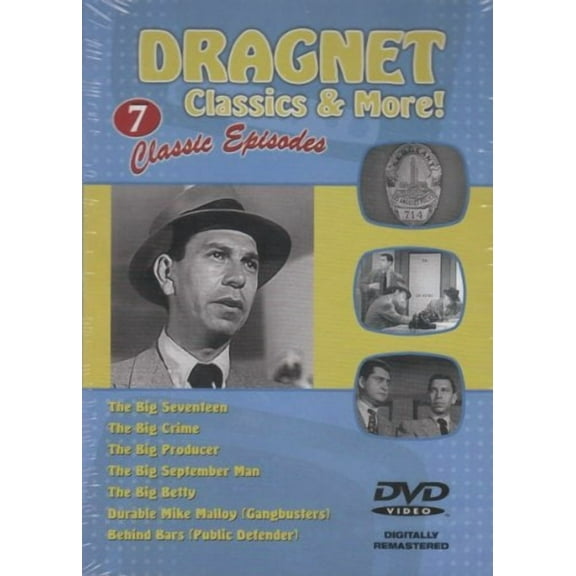 Dragnet Classics & More - 7 Classic Episodes [Slim Case]