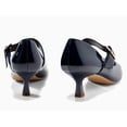 thumbnail image 3 of Womens Kitten Heels Mary Jane Shoes Closed Pointed Toe Dress Shoes Buckle Work Office Pump Shoes, 3 of 3