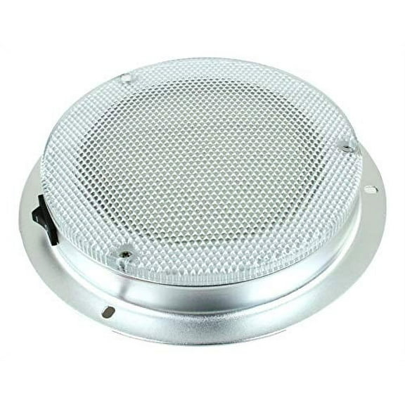 LED Dome Light - High Power 6" LED Downlight - 12VDC - Waterproof - 180 Lumen -Fixed Mount with Rocker Switch- for Home, Auto, Truck, RV, Boat and Aircraft