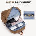 thumbnail image 4 of Large Laptop Backpack, Carry On College Computer Backpack , Casual Durable School Bag for Women and Men Fits 15.6 Inch Laptop ,Business Travel Backpack with Charging Port Black, 4 of 9