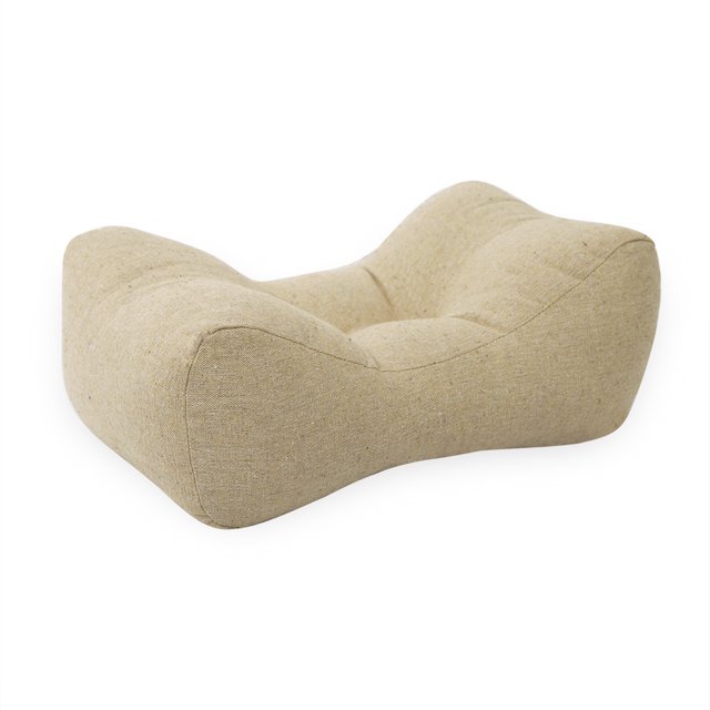 Fatty Farmer Lumbar Pillow Bolsters Pillows Camping Backpack Beach Pillow Memory Waist Support Pillow Lower Back Pillow Sleep Supply Lumbar Protective Pillow Multi-Function Pillow Support Car(Khaki)