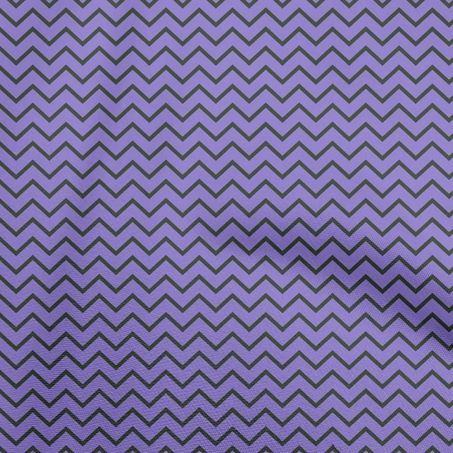 oneOone Viscose Chiffon Medium Purple Fabric Chevron Sewing Craft Projects Fabric Prints By Yard 42 Inch Wide