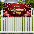 thumbnail image 5 of LUUFILx Valentine's Day Celebration Backdrop Heart Decorations Photography Props Romantic Party Supplies Banner Background Wedding Decor, 5 of 8
