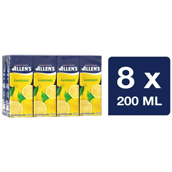 Boîtes de jus de limonade Allen's 8 x 200 ML
