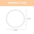 thumbnail image 2 of Seal Replacement Gaskets Silicone Jar Gaskets for Jar Gaskets Refrigerators Or Freezers White Airtight Sealing 3Pcs, 2 of 4