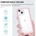 thumbnail image 4 of Case for iPhone 14 Plus 5G,Slim Thin Soft TPU Bumper & Hard PC Transparent Back Shockproof Scratch Resistant Protective Phone Case for iPhone 14 Plus 5G 2022 6.7 inch (Pink), 4 of 8