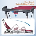 thumbnail image 5 of Beberoad Love R1 Auto-Folding Ultra Lightweight Travel Stroller for Airplane, Compact Strollers for Babies and Toddlers Aged 6-36 Months, Only 11.5 lbs, Can Combine into a Double Stroller, Red, 5 of 7